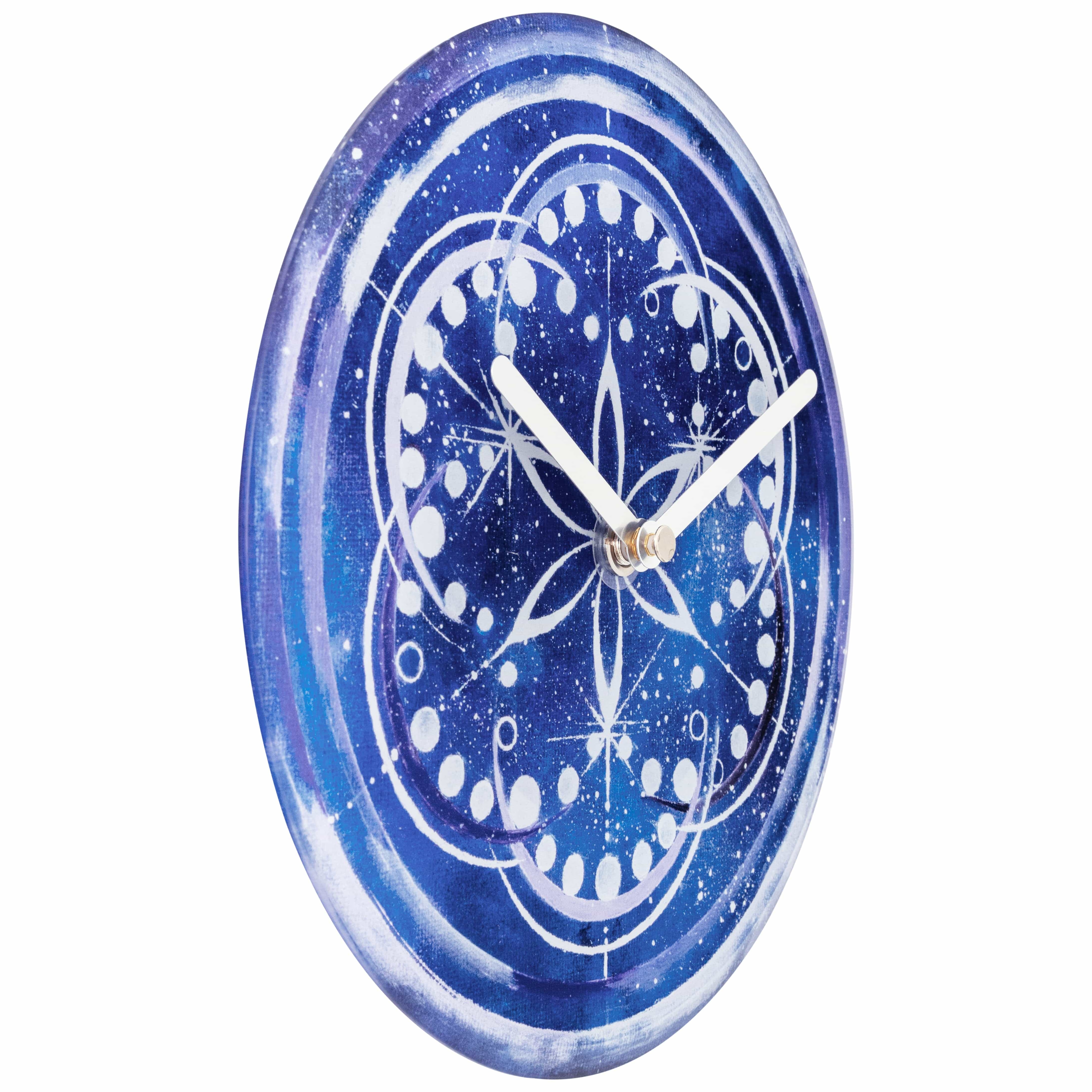 nextime-cosmo-table-tisch-wanduhr-20-cm-indigo-geh-rtetes-glas-leise-kosmisches- image 2