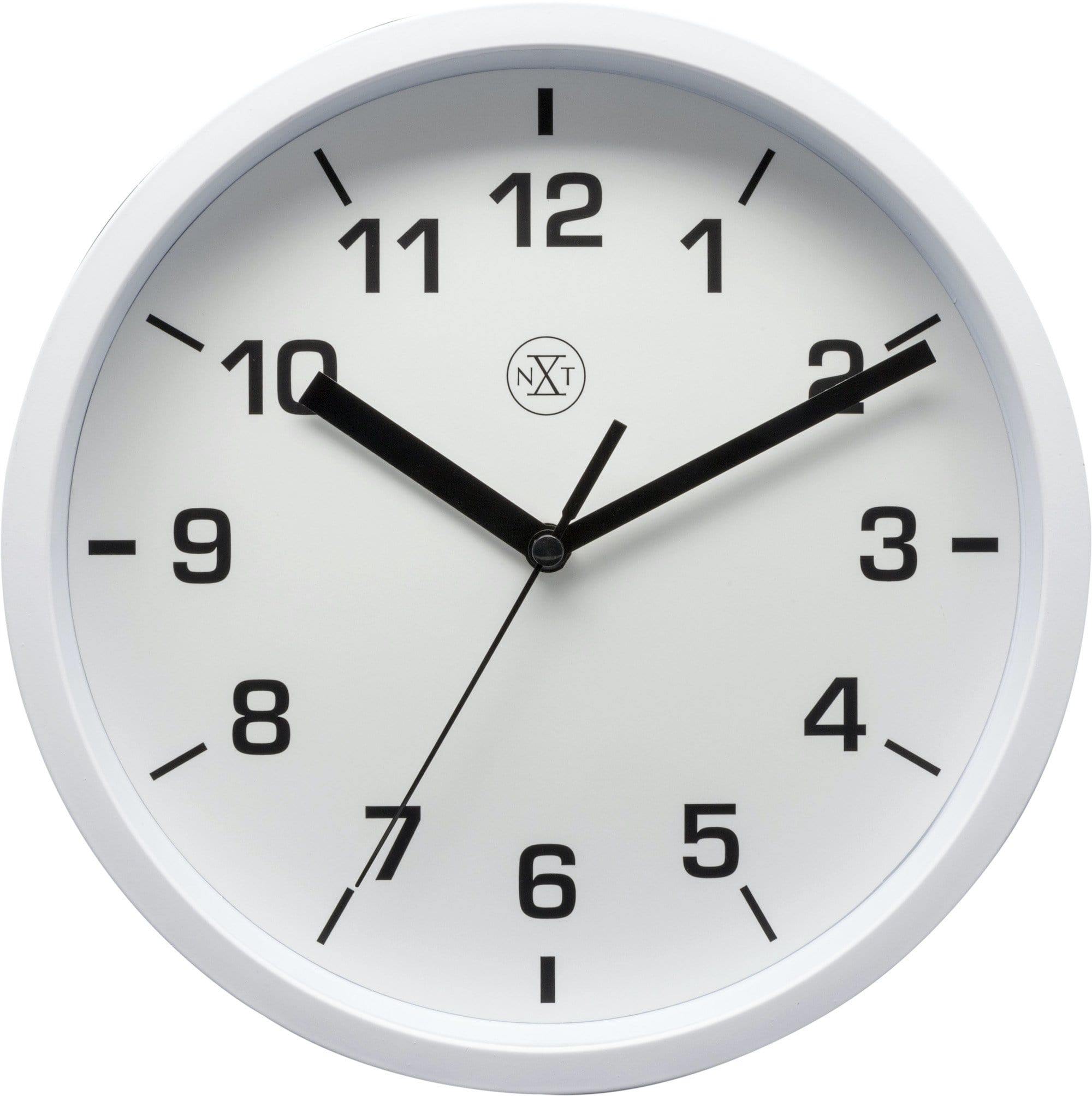 nextime-easy-small-wanduhr-20-cm-kunststoff-wei image 1