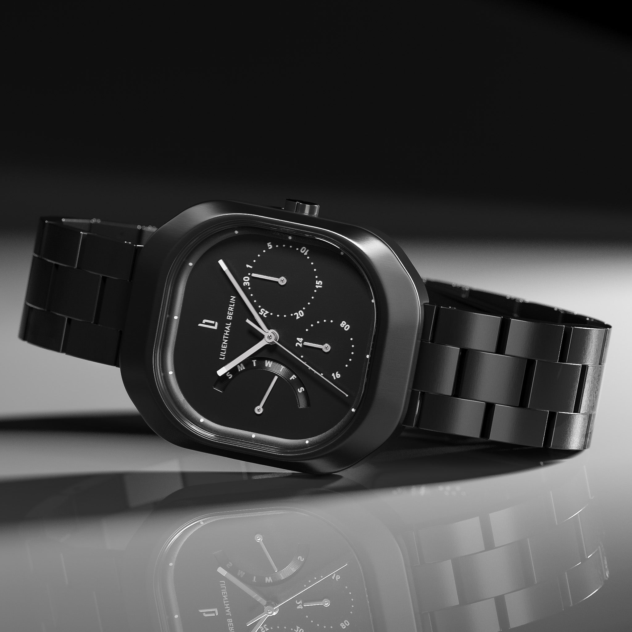 lilienthal-berlin-multimatica-all-black-rechteckuhr image 3
