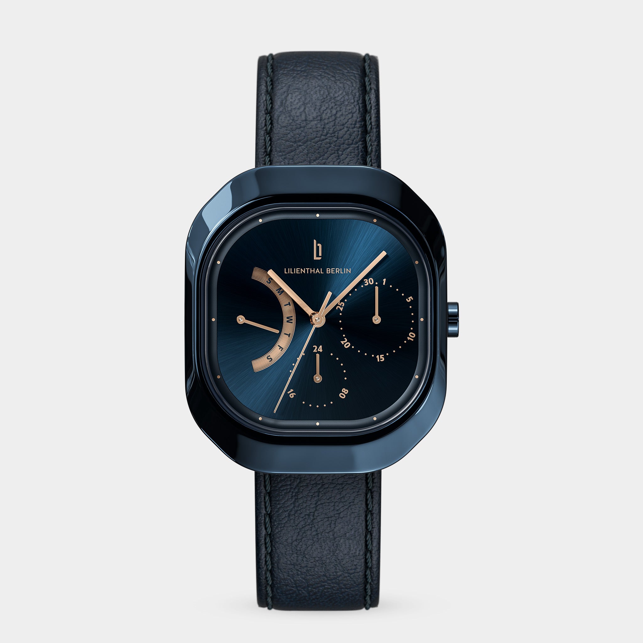 lilienthal-berlin-multimatica-blue-rose-gold-damenuhr image 1