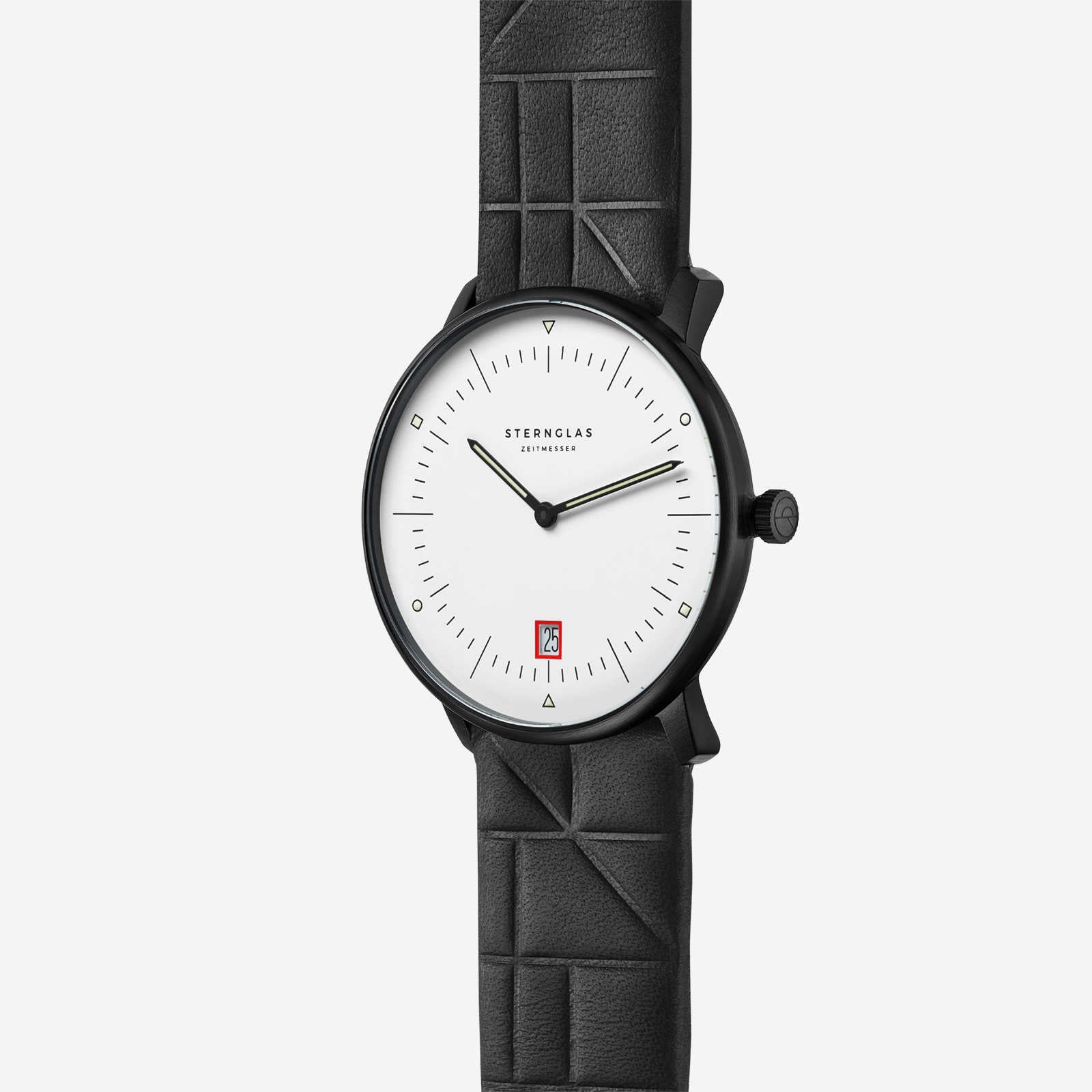 sternglas-naos-edition-bauhaus-iii-herrenuhr-38-mm-leder image 3