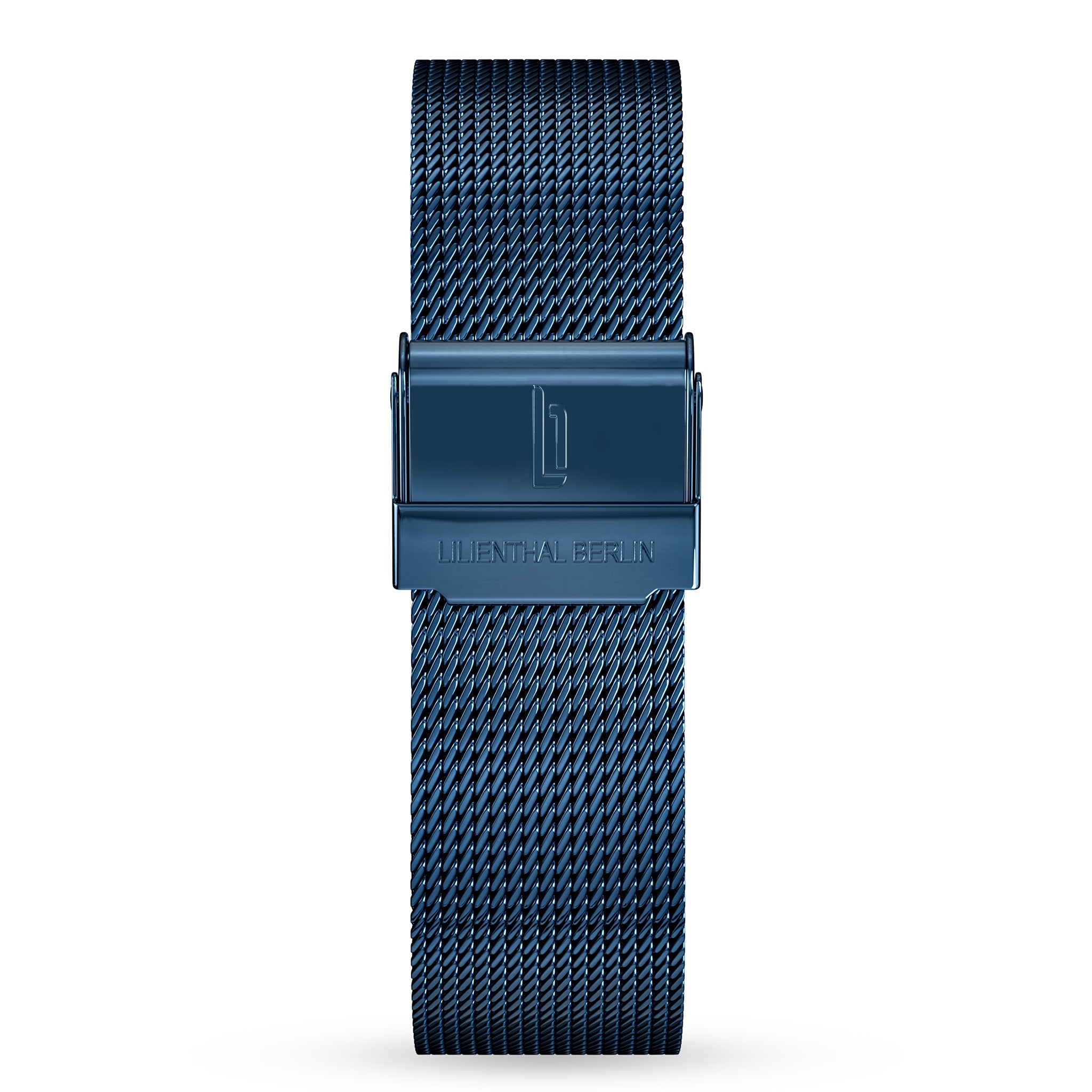 lilienthal-berlin-mesh-armband-blue-glossy-milanaise-wechselarmband image 1