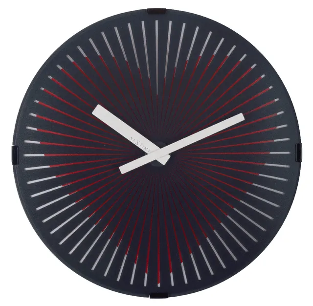 nextime-motion-heart-red-motion-wanduhr-analog-30-5-cm-rot image 1