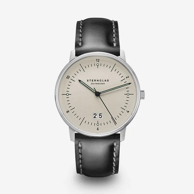 sternglas-naos-gro-datum-herrenuhr-38-mm-alabaster-leder-silber image 1