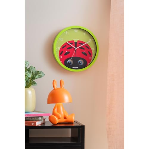 karlsson-peekaboo-ladybug-wanduhr-gr-n-30-8-x-4-5-x-30-8-cm image 5