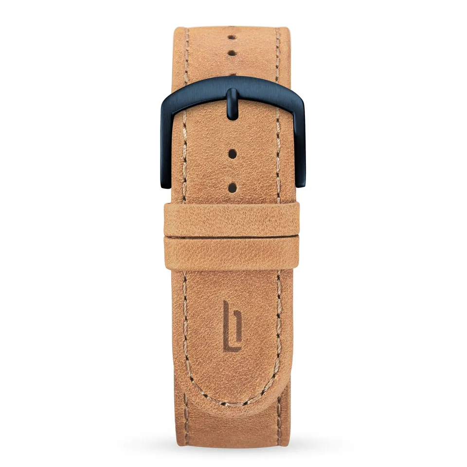 lilienthal-berlin-leather-strap-leder-wechselarmband-hellbraun image 1