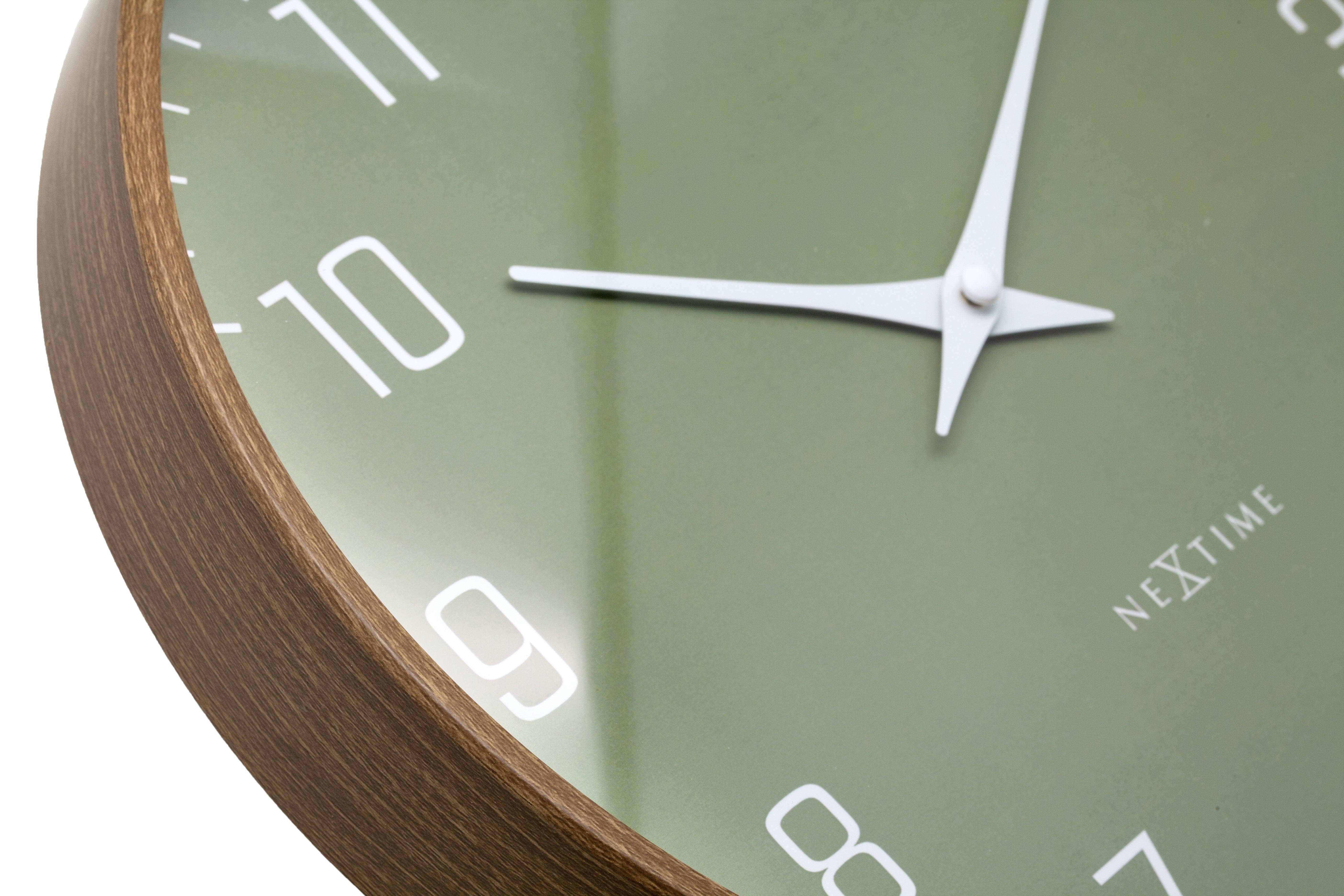 nextime-lyra-wanduhr-analog-30-cm-dunkles-holz-kunststoff image 5