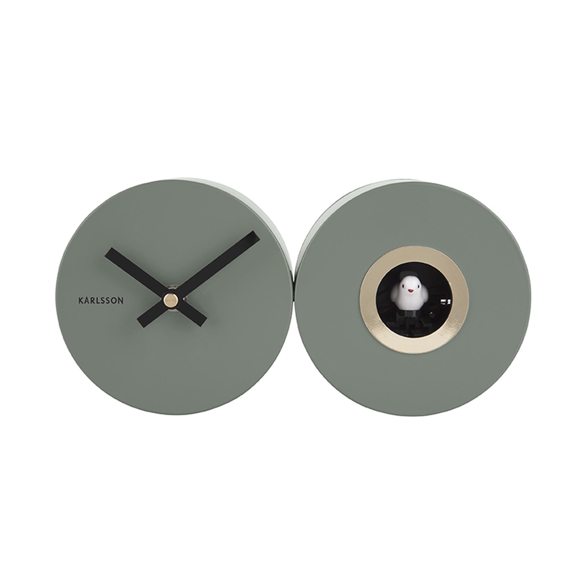 karlsson-duo-cuckoo-kuckucksuhr-dschungelgr-n-26-x-13-x-7-2-cm image 4