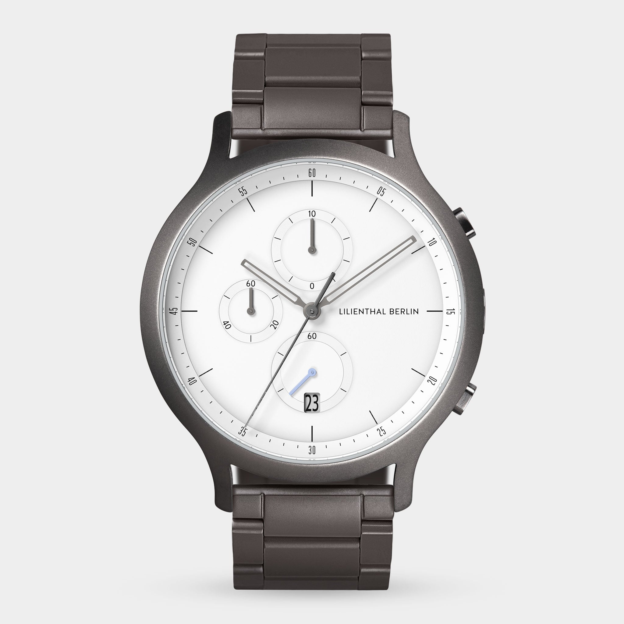lilienthal-berlin-chronograph-armbanduhr-dark-silver-white image 1