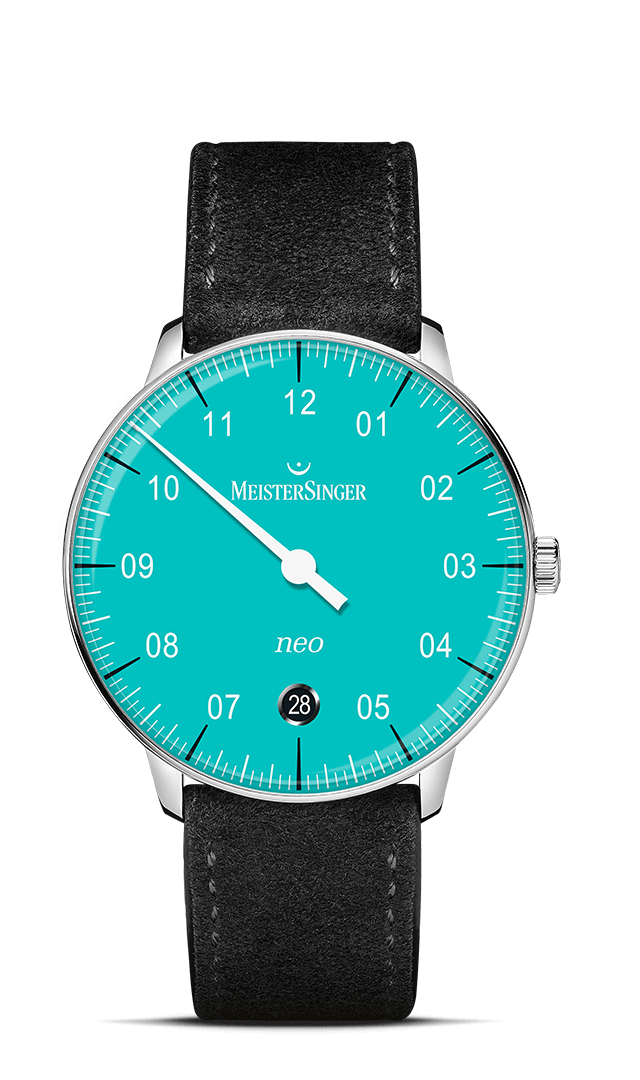 meistersinger-neo-azurblau-einzeigeruhr image 1