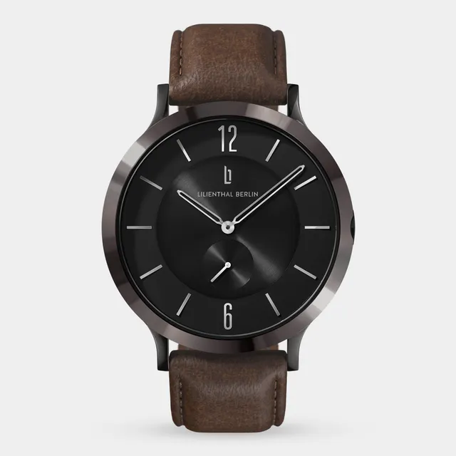 lilienthal-berlin-the-classic-dark-silver-black-armbanduhr image 1
