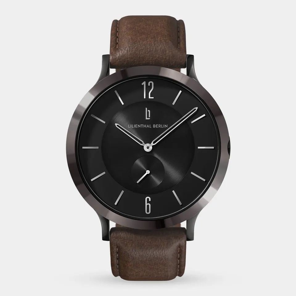 lilienthal-berlin-the-classic-dark-silver-black-armbanduhr image 1