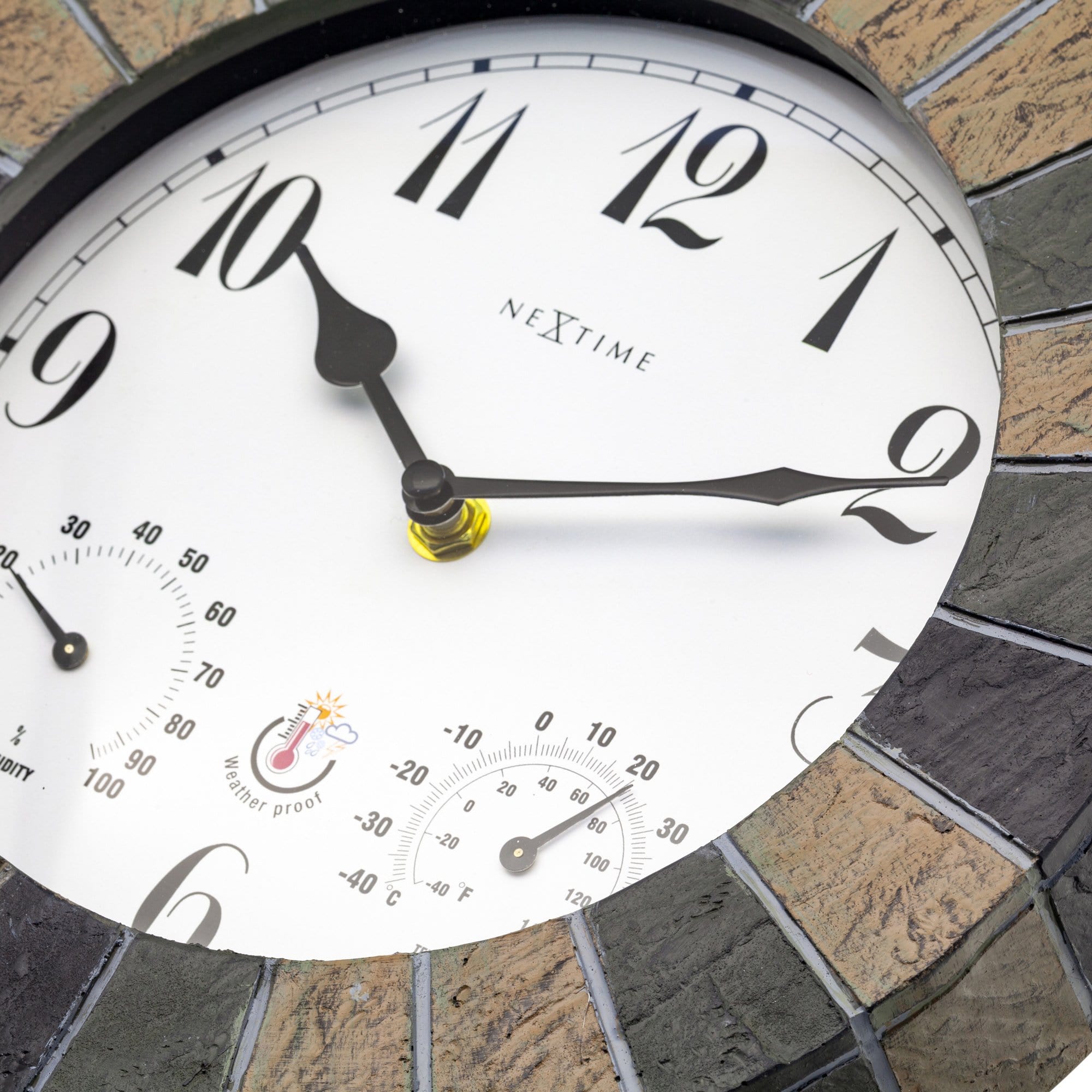 nextime-aster-garten-wanduhr-26-cm-polyresin-wetterfest image 4