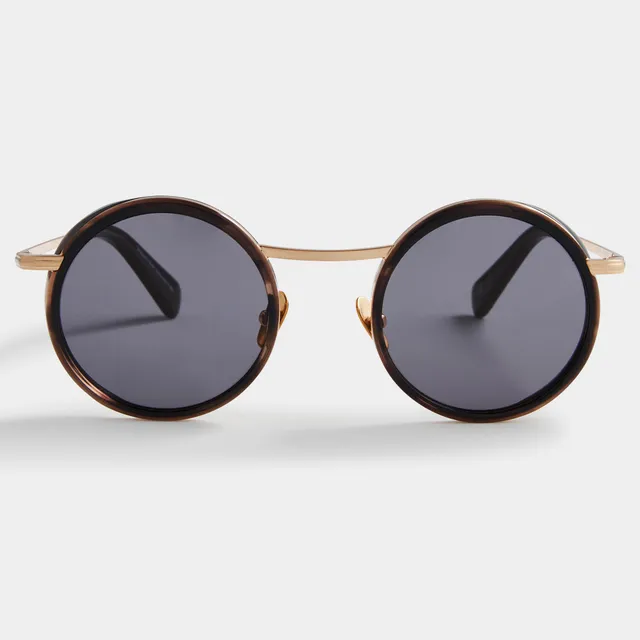 lilienthal-berlin-chillwave-sonnenbrille-brushed-gold-charcoal-gray image 1