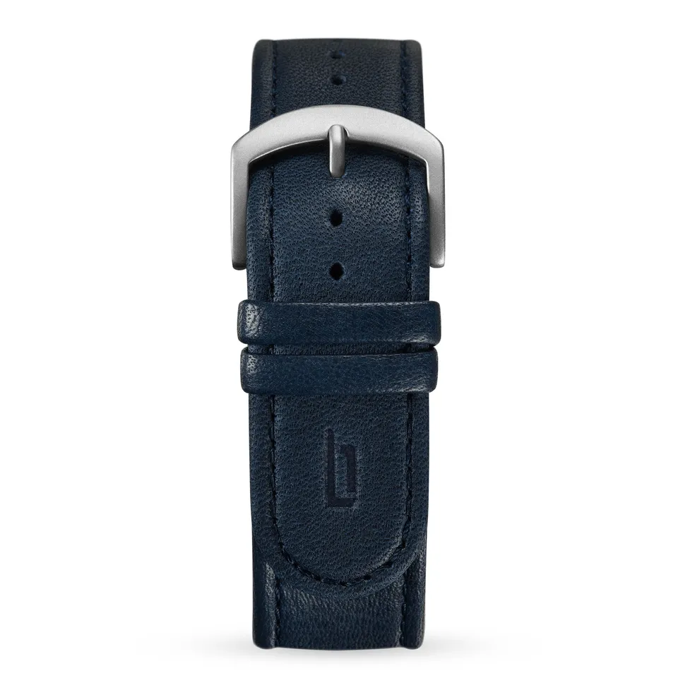 lilienthal-berlin-leather-strap-uhrenarmband-dark-blue image 1