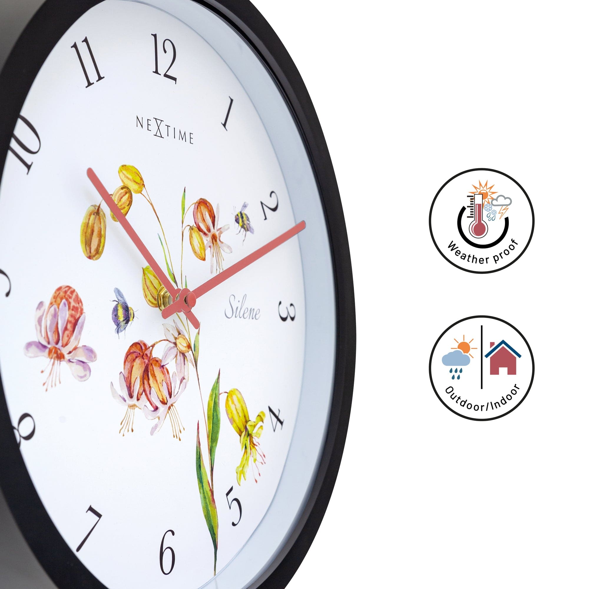 nextime-silene-outdoor-wanduhr-30-5-cm-wetterfest-schwarz image 7