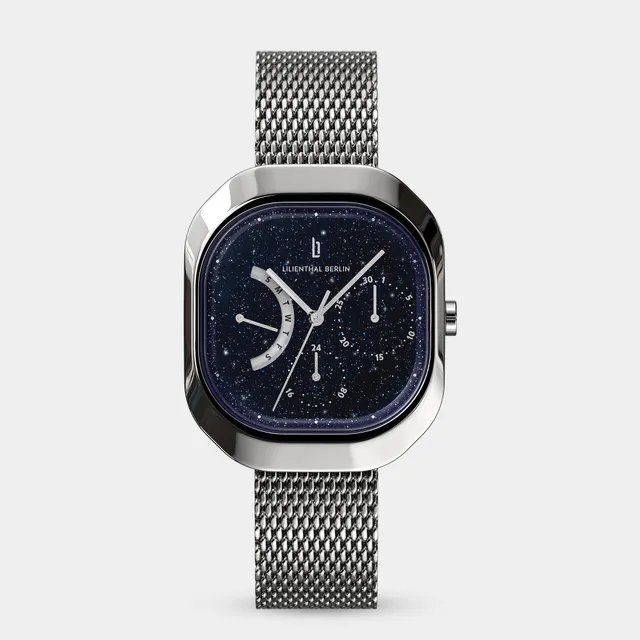 lilienthal-berlin-multimatica-midnight-sky-armbanduhr-eckig image 1