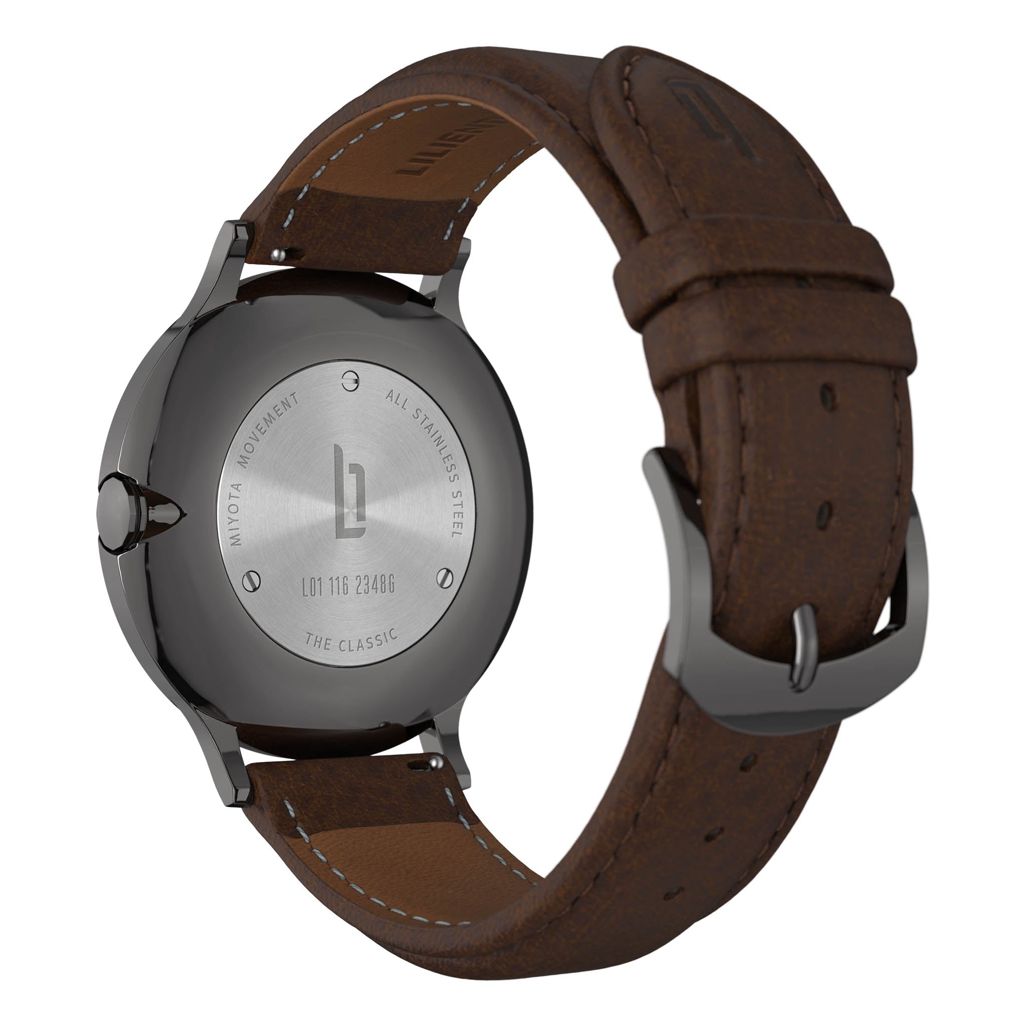 lilienthal-berlin-the-classic-dark-silver-black-armbanduhr image 7