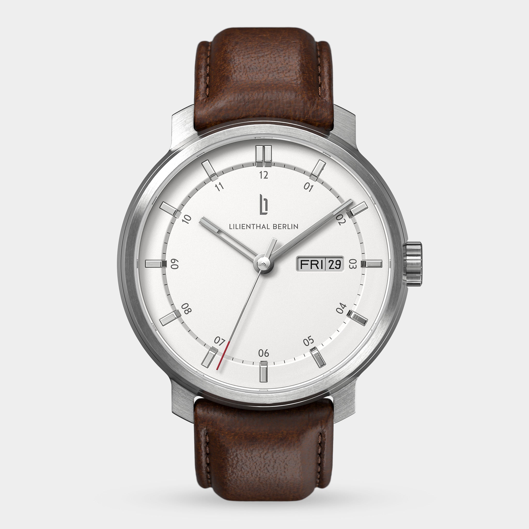 lilienthal-berlin-neolux-day-date-armbanduhr-silver-white-42-mm image 1