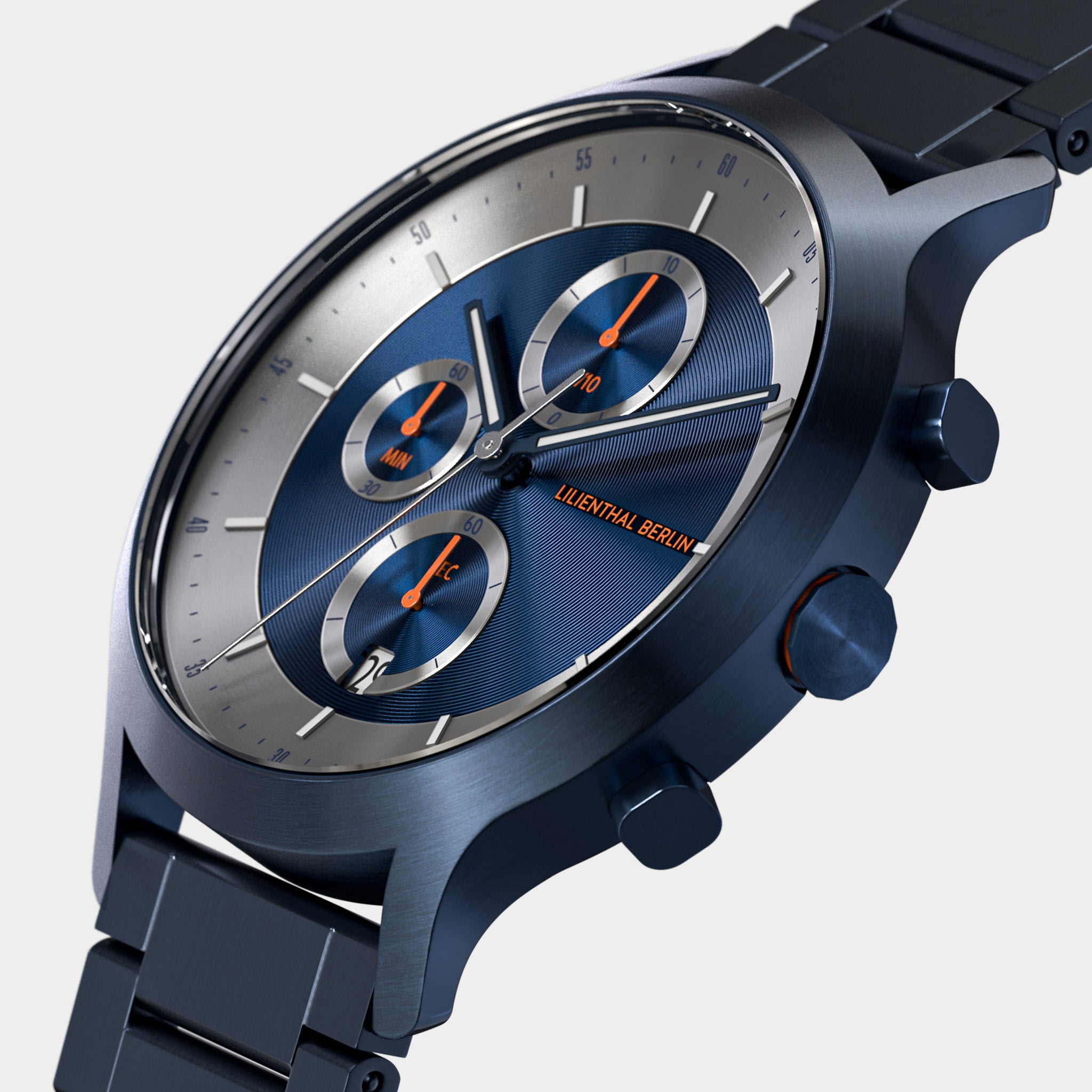 lilienthal-berlin-chronograph-lp-armbanduhr-blue-silver image 2