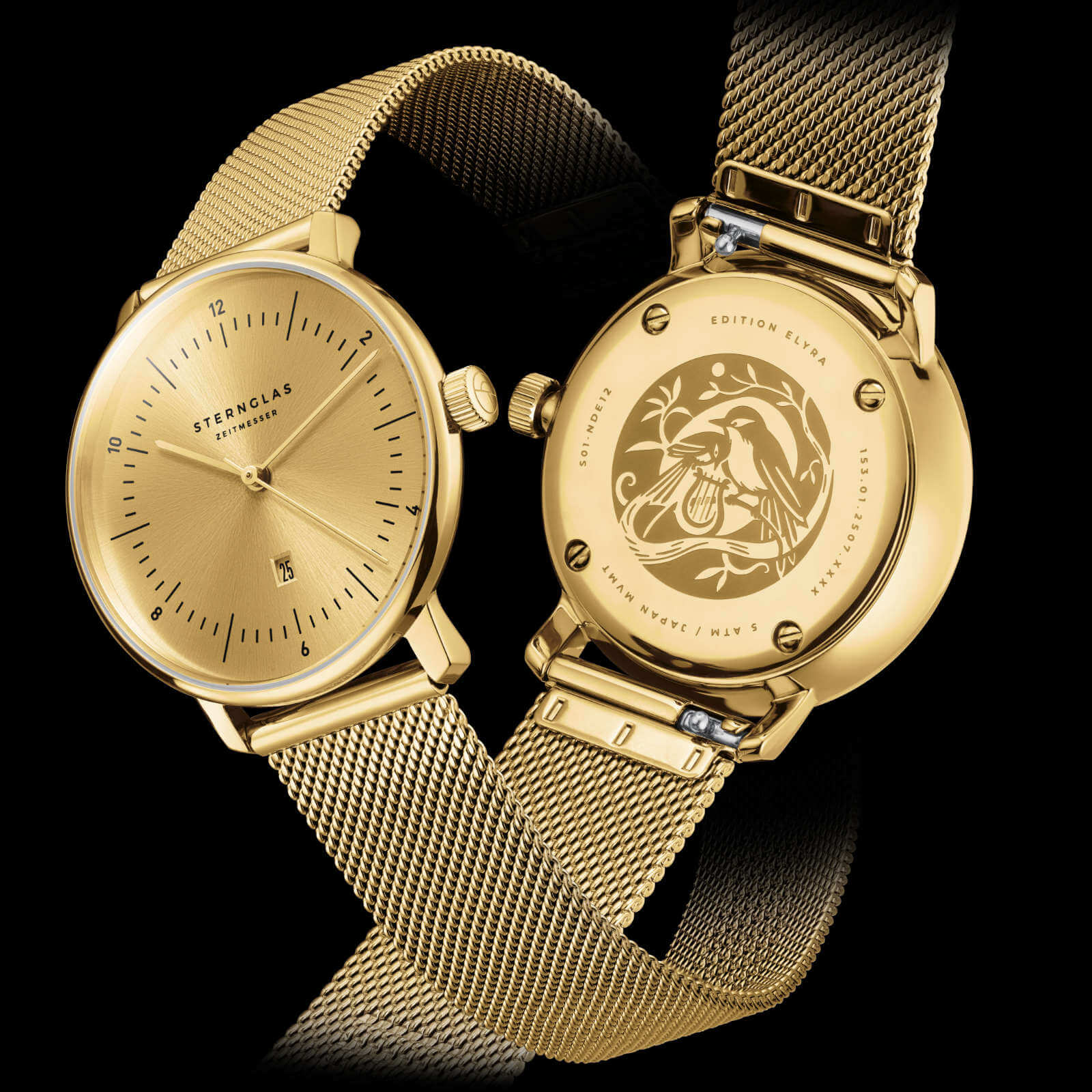 sterngas-naos-xs-edition-elyra-damenuhr-gold-33-mm-leder image 8