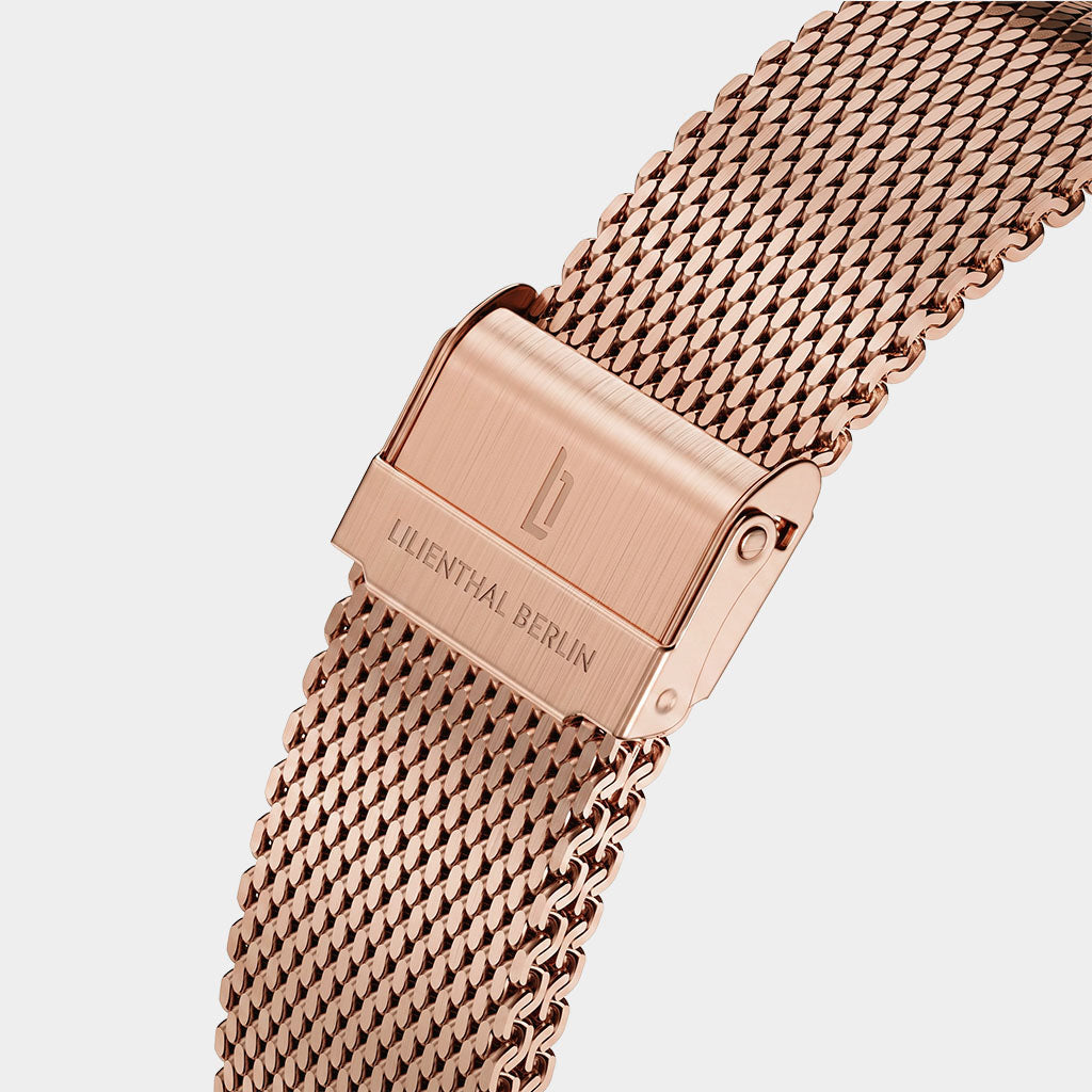 lilienthal-berlin-mesh-strap-rosegold-brushed-wechselarmband image 2