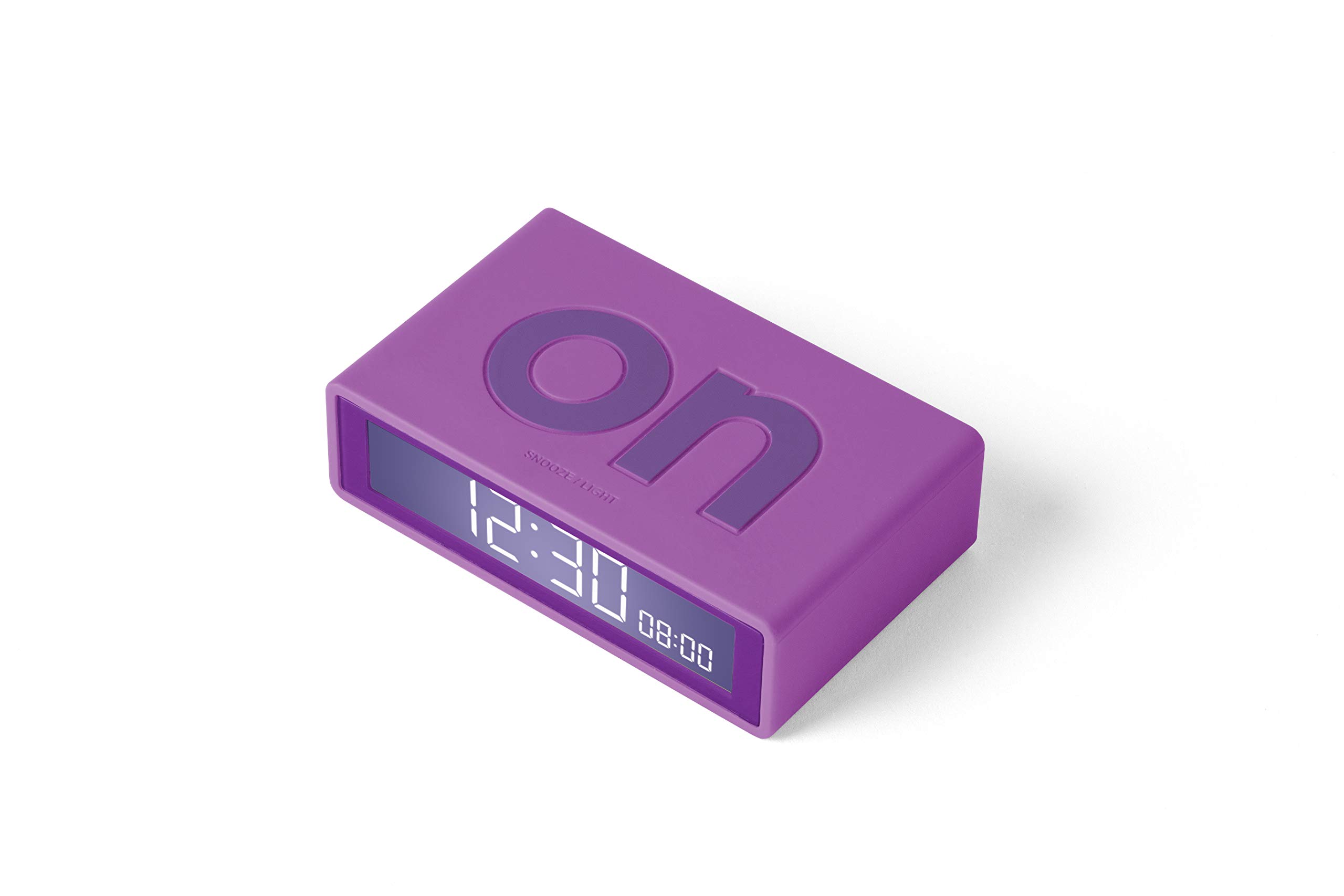 lexon-flip-travel-mini-wecker-violett-wendbar image 3
