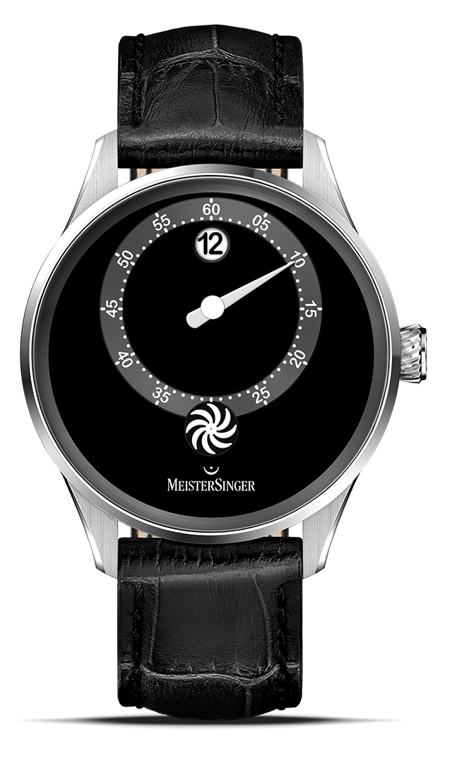 meistersinger-panthero-jumping-hour-herrenuhr-schwarz image 1
