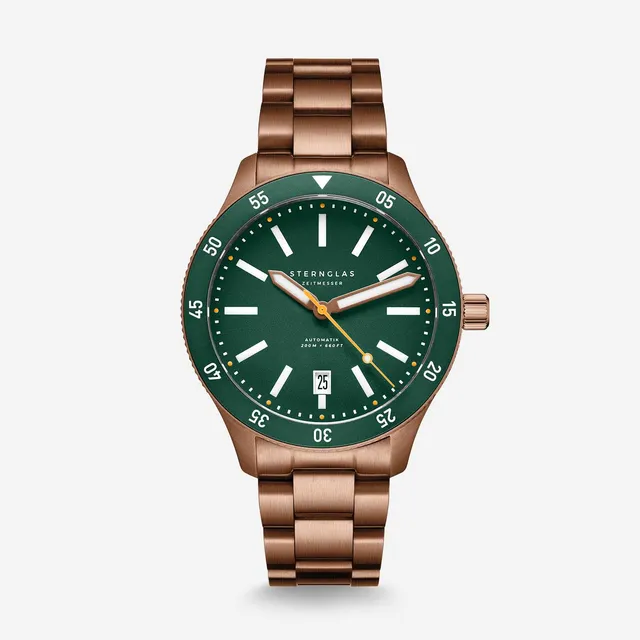 sternglas-marus-2-0-herrenuhr-42-mm-gr-n-bronze image 1