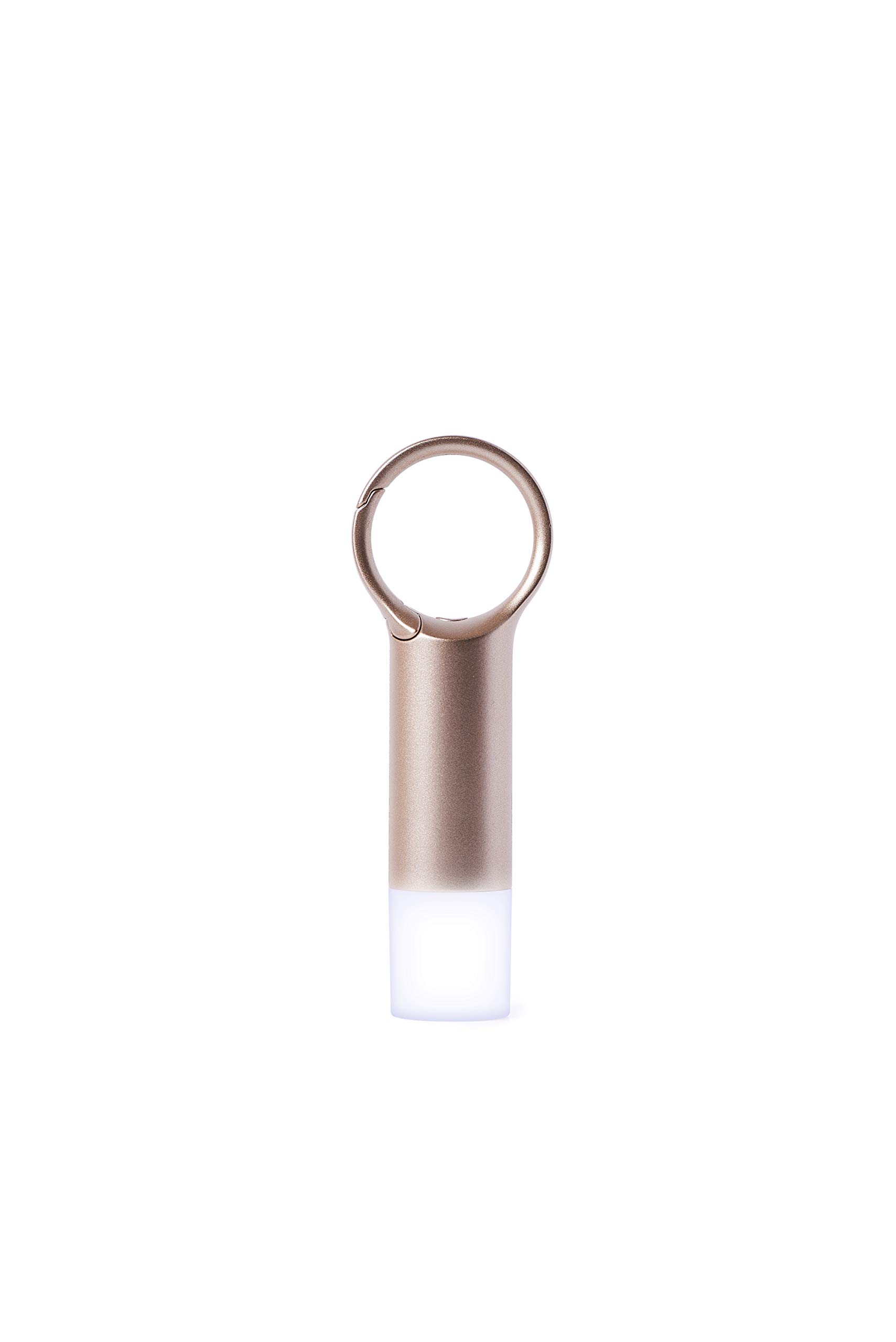 lexon-nomady-flash-led-warnleuchte-mit-goldenem-karabiner image 1