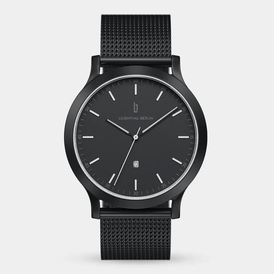 lilienthal-berlin-huxley-black-white-armbanduhr image 1