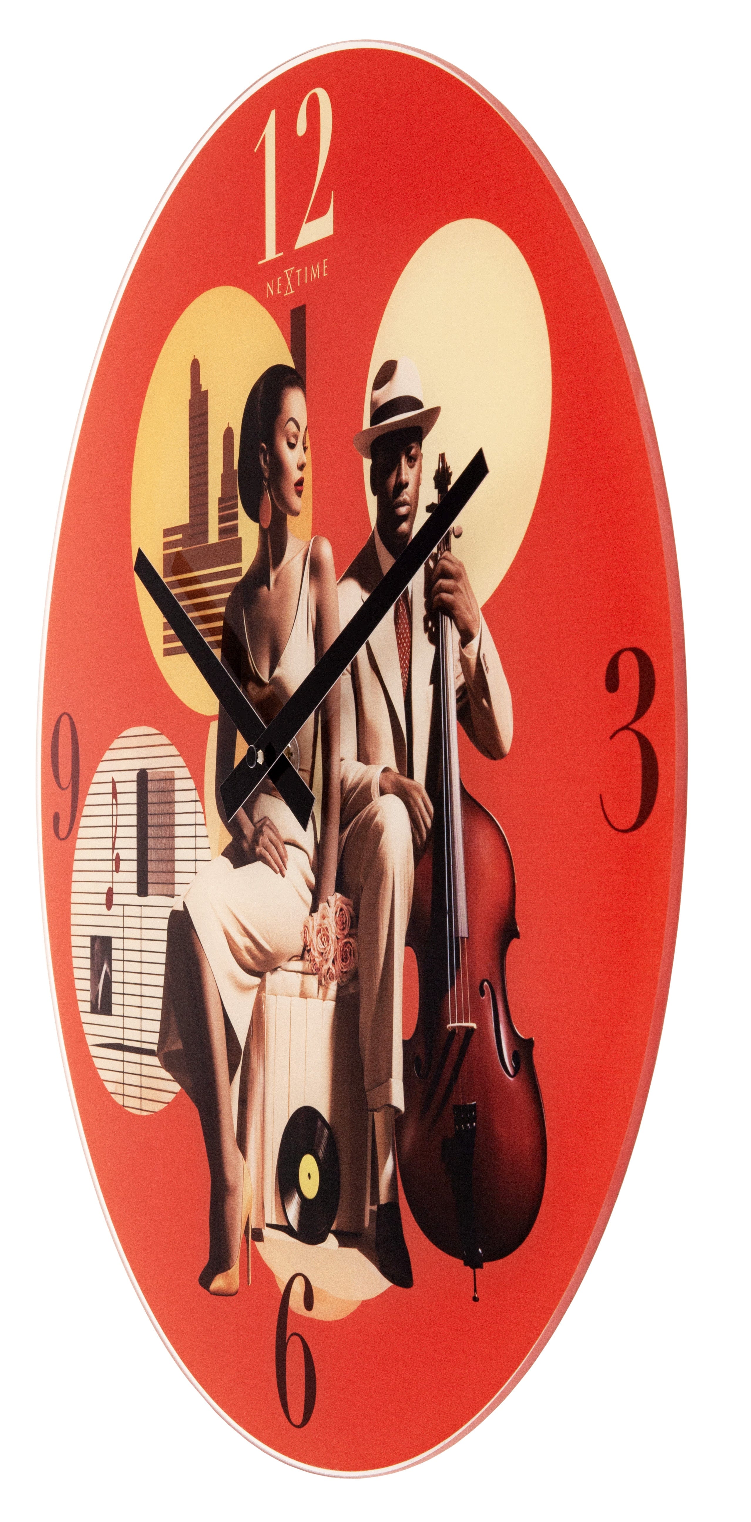 nextime-jazz-wanduhr-43-cm-glas-multicolour-lautlos image 5