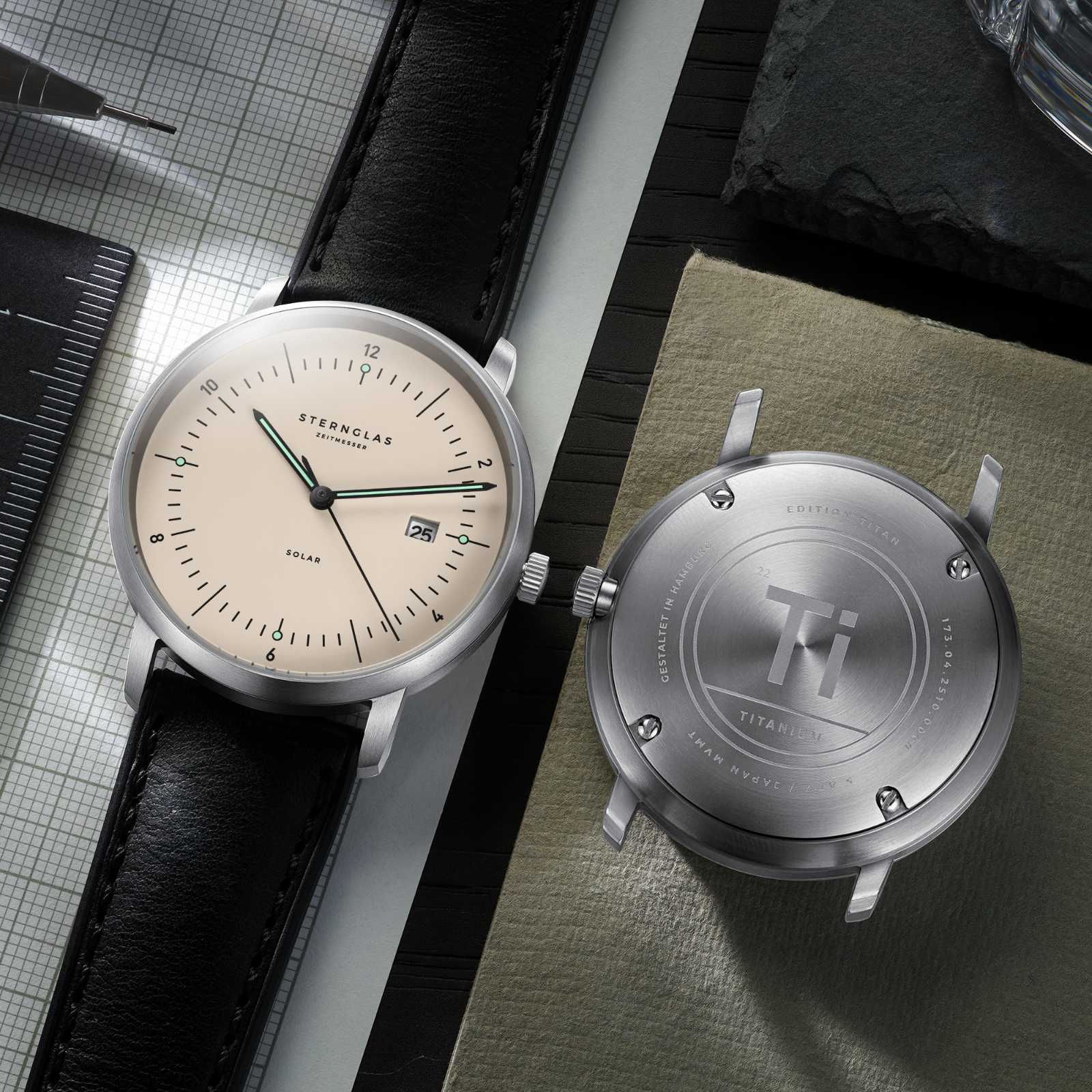 sternglas-naos-solar-edition-titan-sandbraun-silber-38-mm-solaruhr-aus-titan-gra image 4