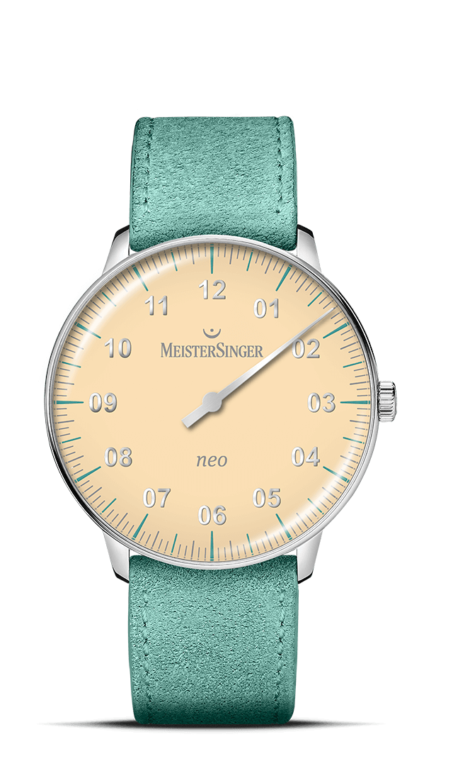 meistersinger-neo-special-einzeiger-armbanduhr-hellgelb image 1