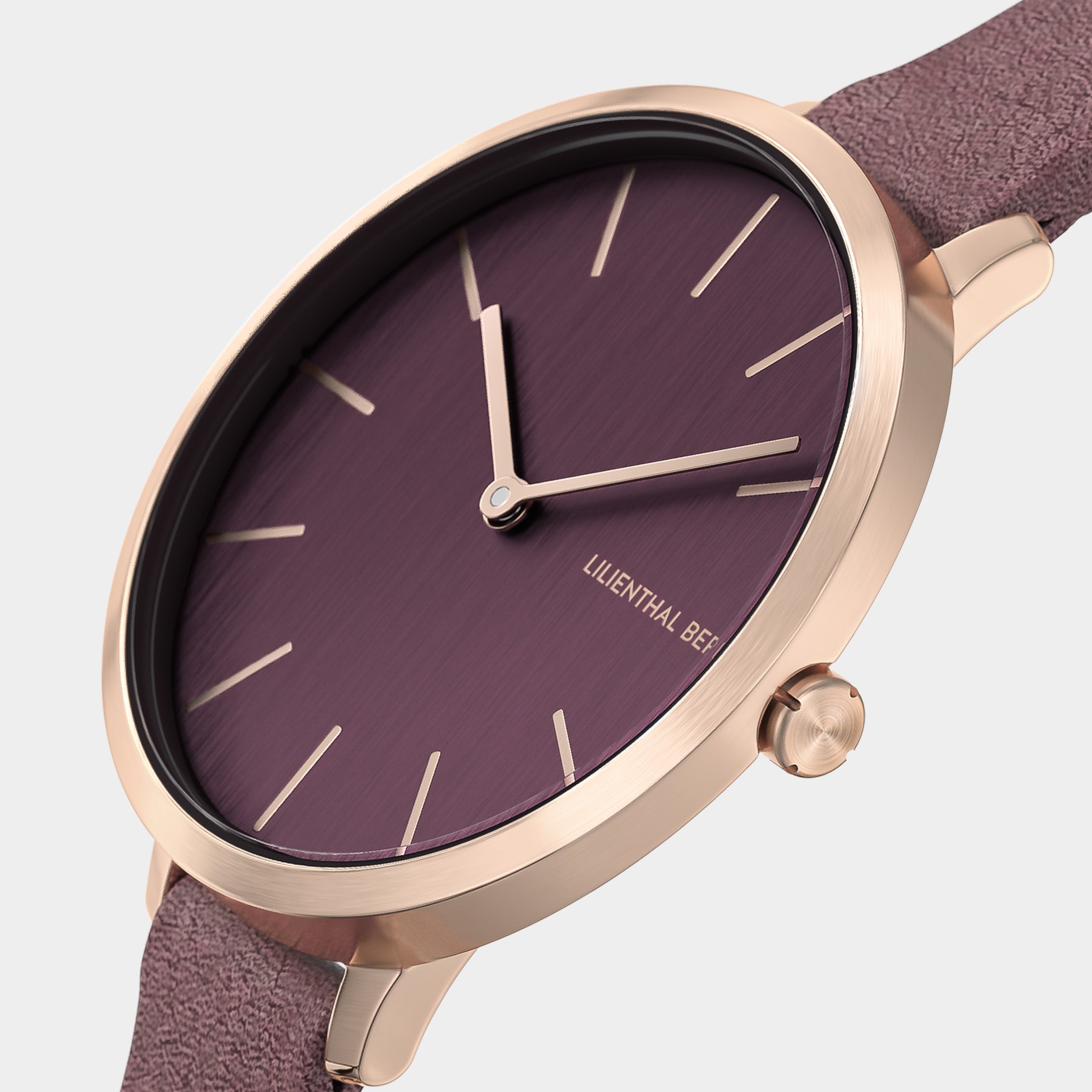 lilienthal-berlin-rosalux-damenuhr-rosegold-burgundy-30-mm image 2