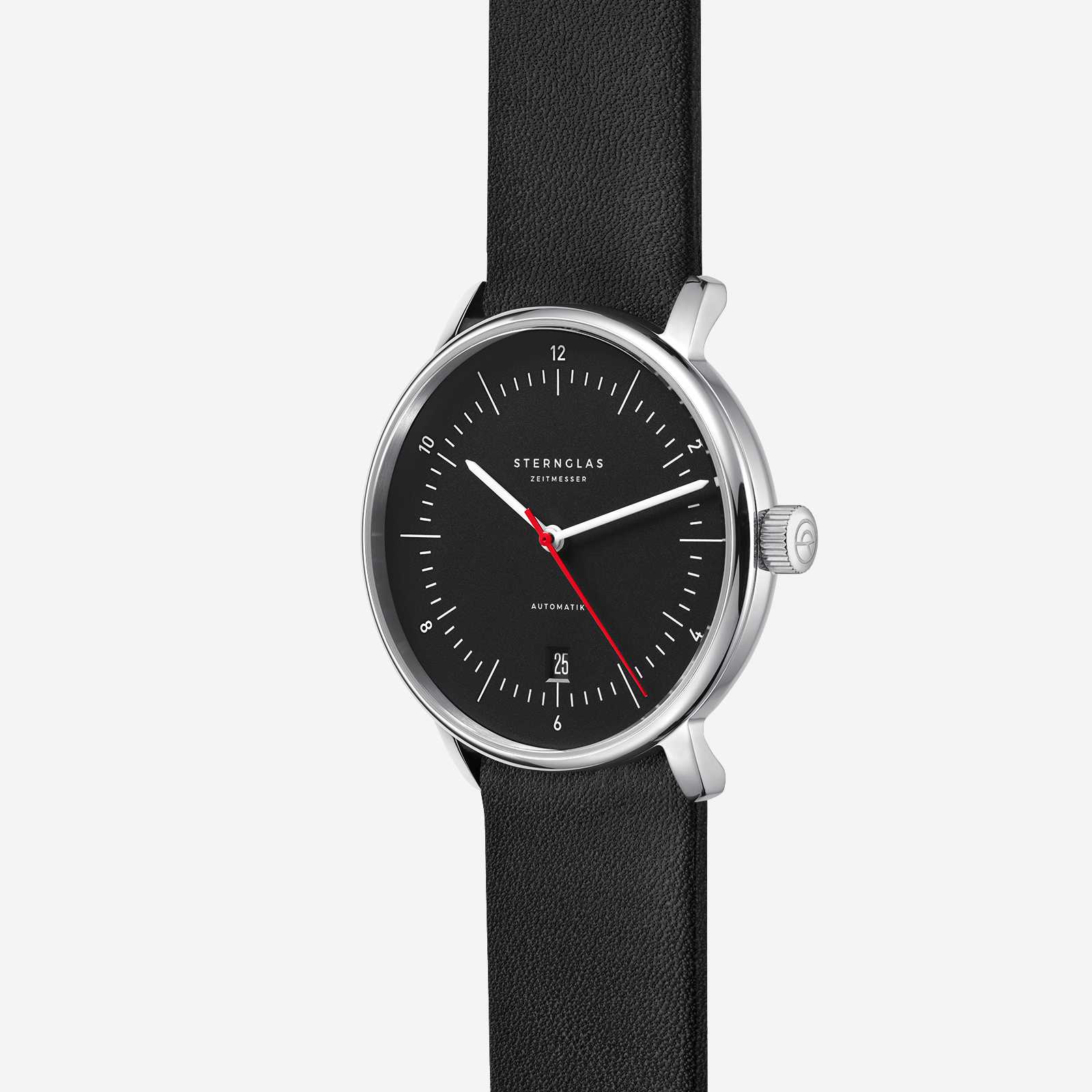 sternglas-naos-automatik-herrenuhr-38-mm-schwarz-rot-leder image 2