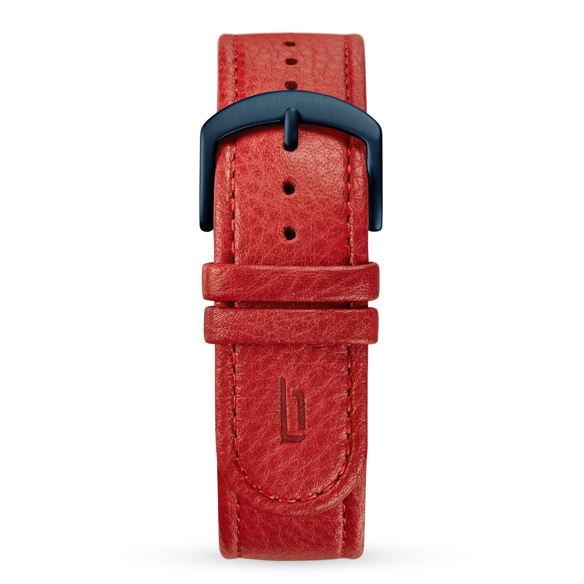 lilienthal-berlin-leather-strap-uhrenarmband-red image 1