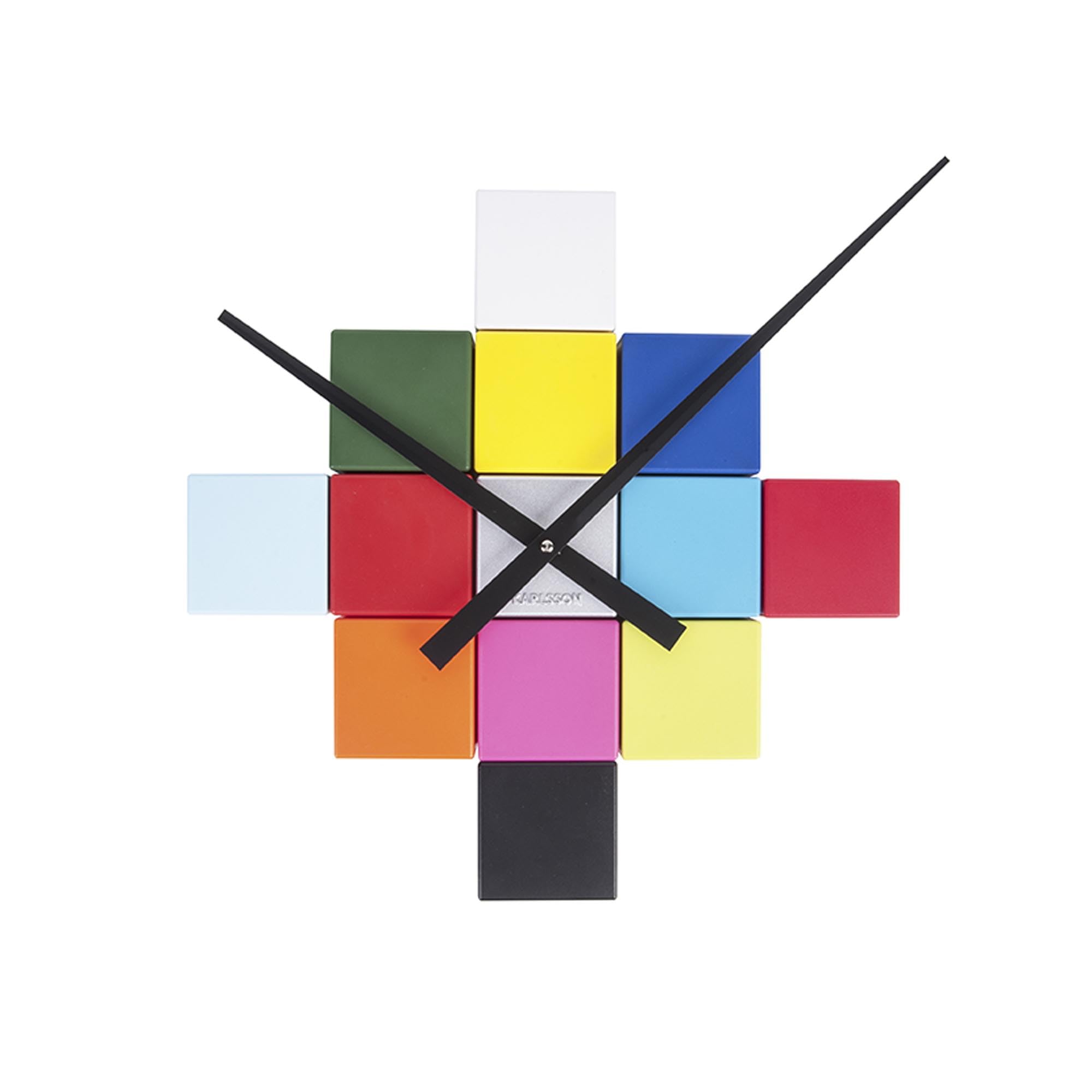 karlsson-diy-cubic-wanduhr-ka5698mc-mehrfarbig-kunststoff image 3