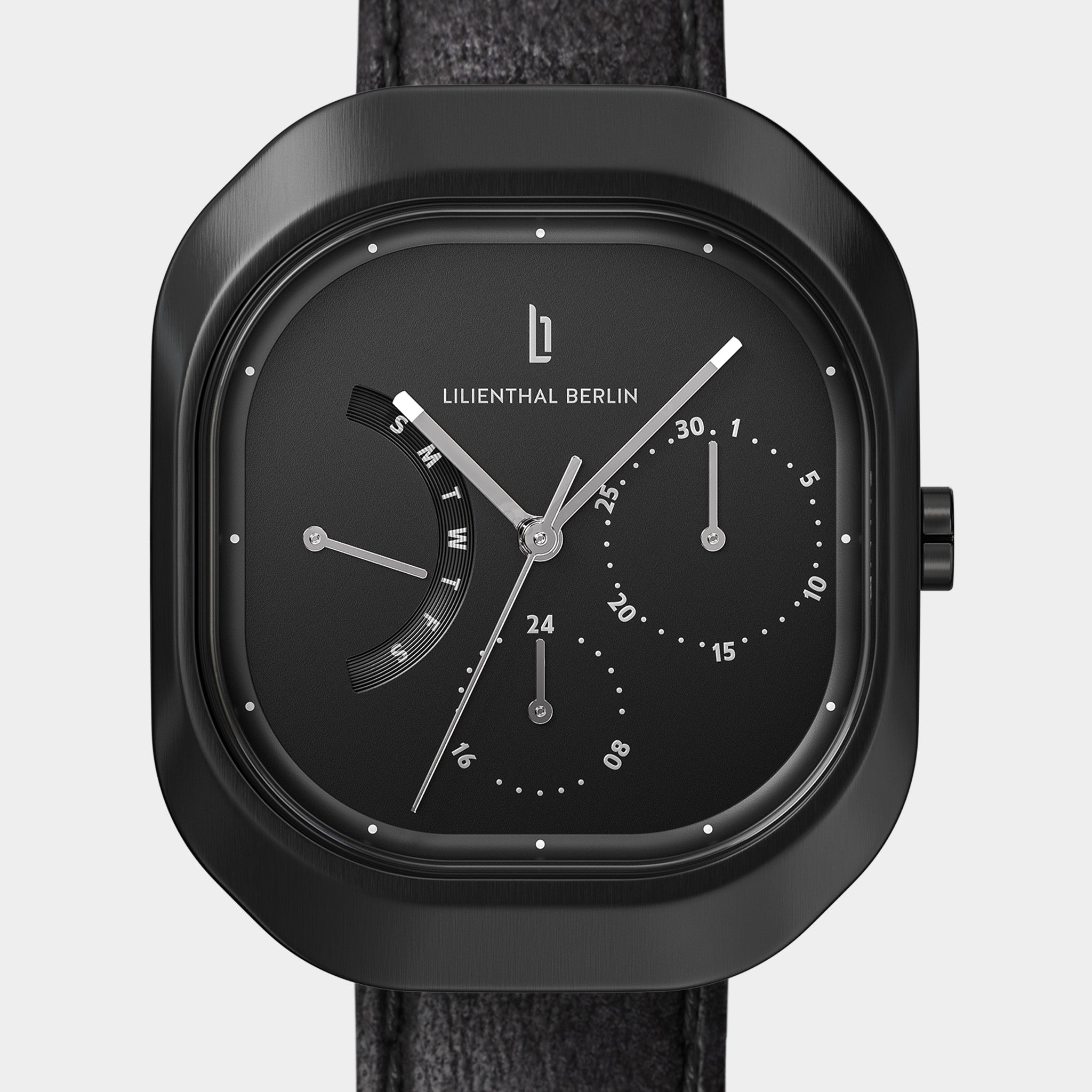 lilienthal-berlin-multimatica-all-black-armbanduhr-eckig image 6
