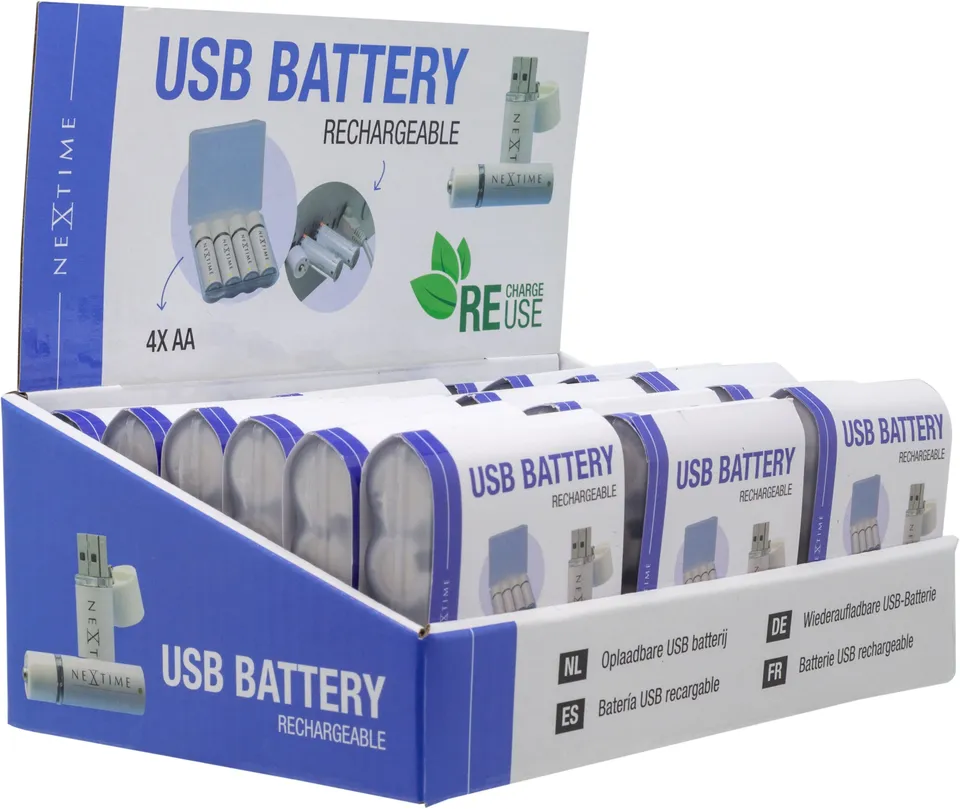 nextime-display-f-r-usb-aa-batterien-f-r-18-st-ck-aabat003-wei-karton image 1