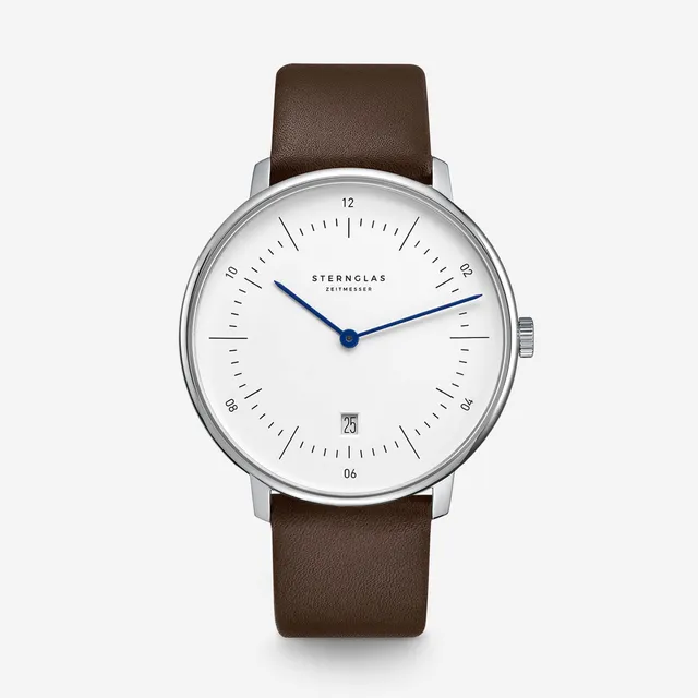 sternglas-naos-xl-wei-herrenuhr-42-mm-leder image 1