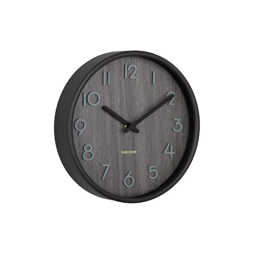 karlsson-pure-small-wanduhr-walnussholz-22-cm image 6