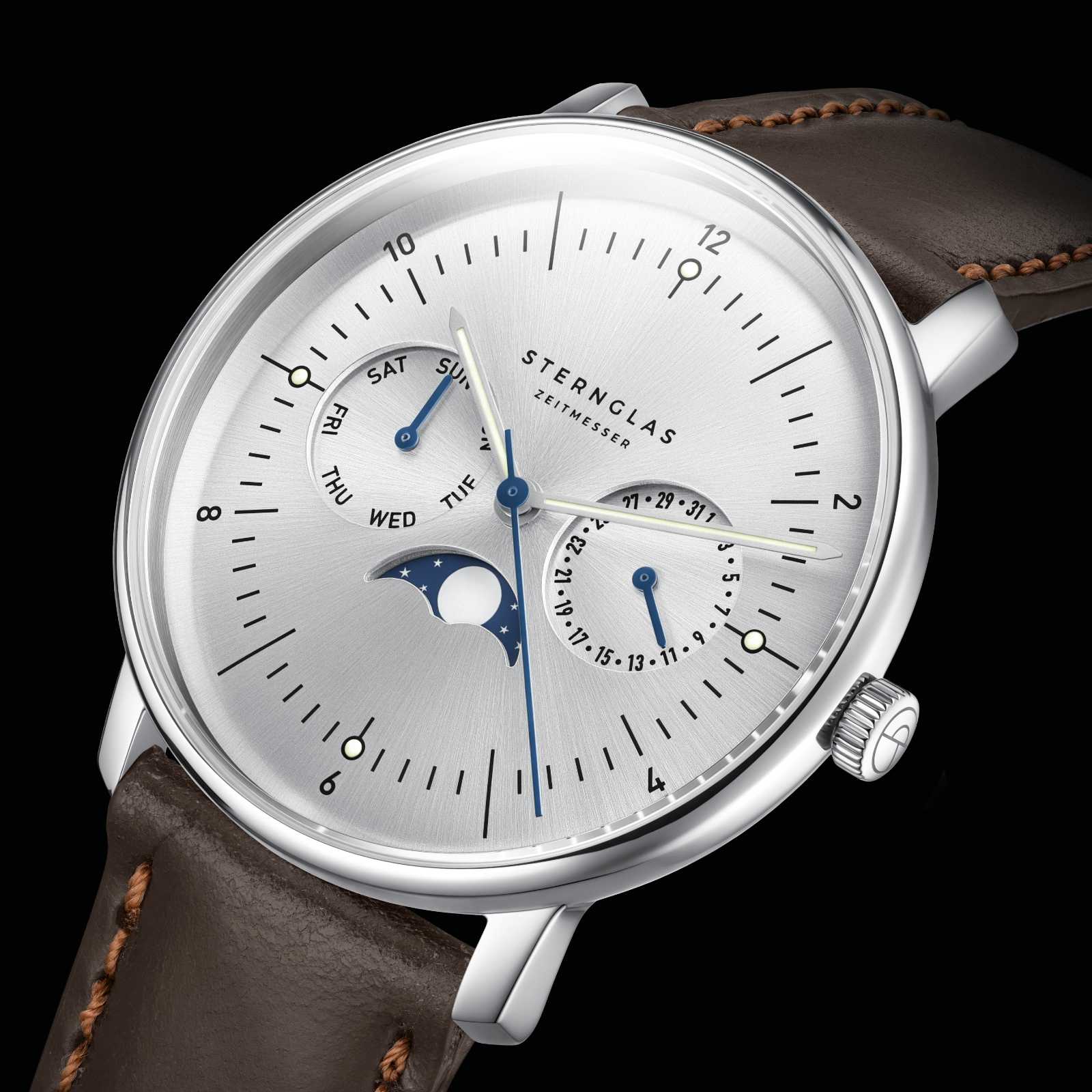 sternglas-naos-mondphase-herrenuhr-38-mm-mondsilber-leder image 7