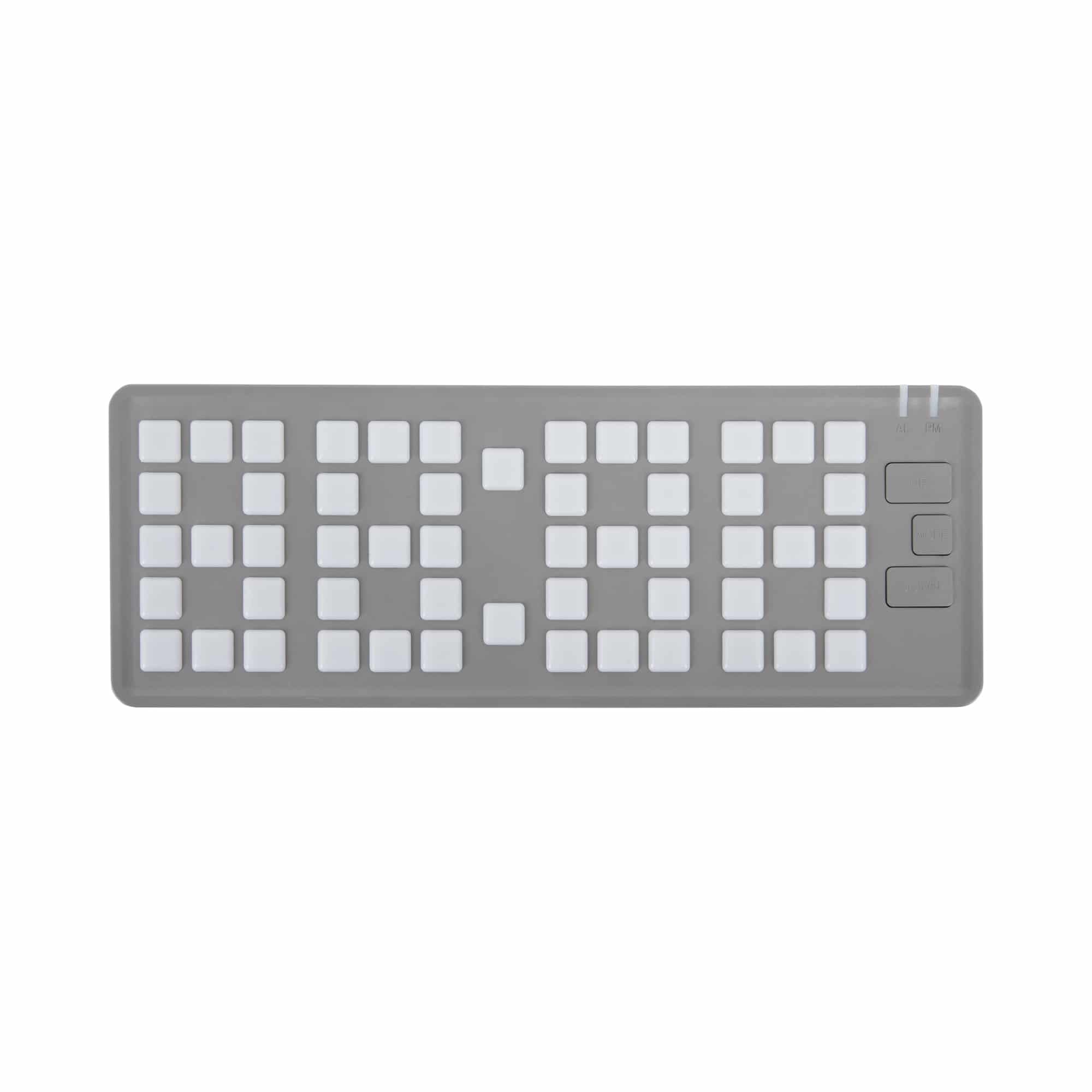 karlsson-keyboard-led-wecker-hellgrau image 3