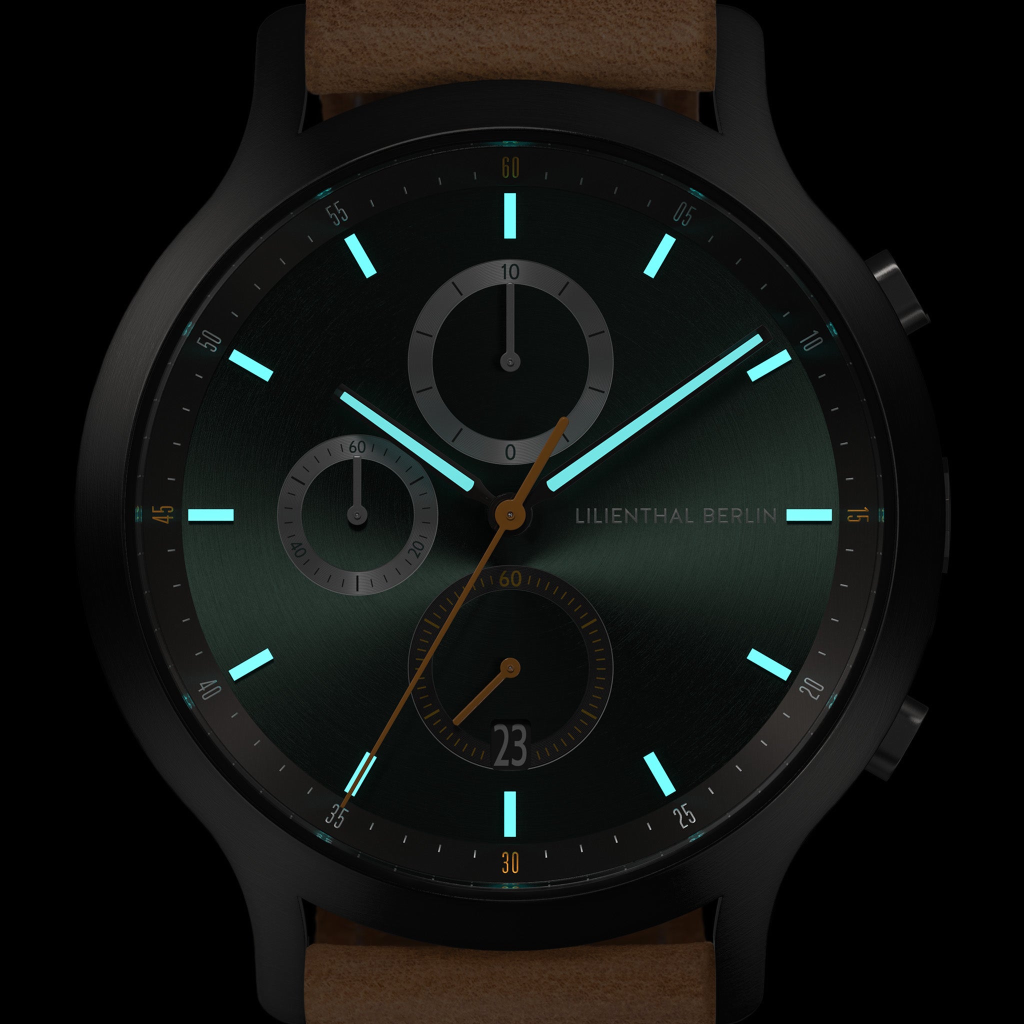 lilienthal-berlin-chronograph-armbanduhr-getaway-green-racing-green image 7