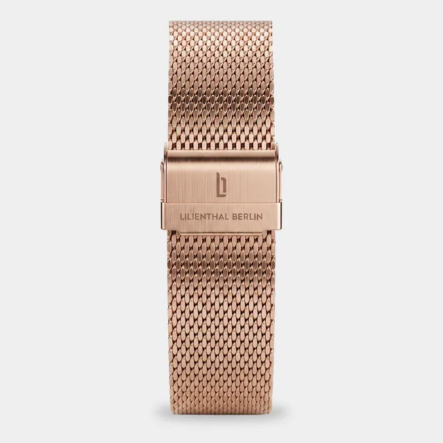 lilienthal-berlin-mesh-strap-rosegold-brushed-wechselarmband image 1