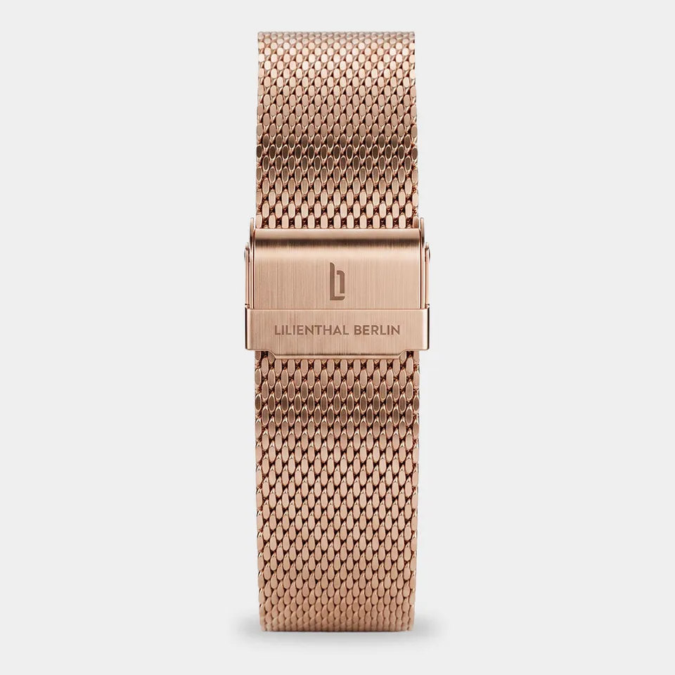 lilienthal-berlin-mesh-strap-rosegold-brushed-wechselarmband image 1