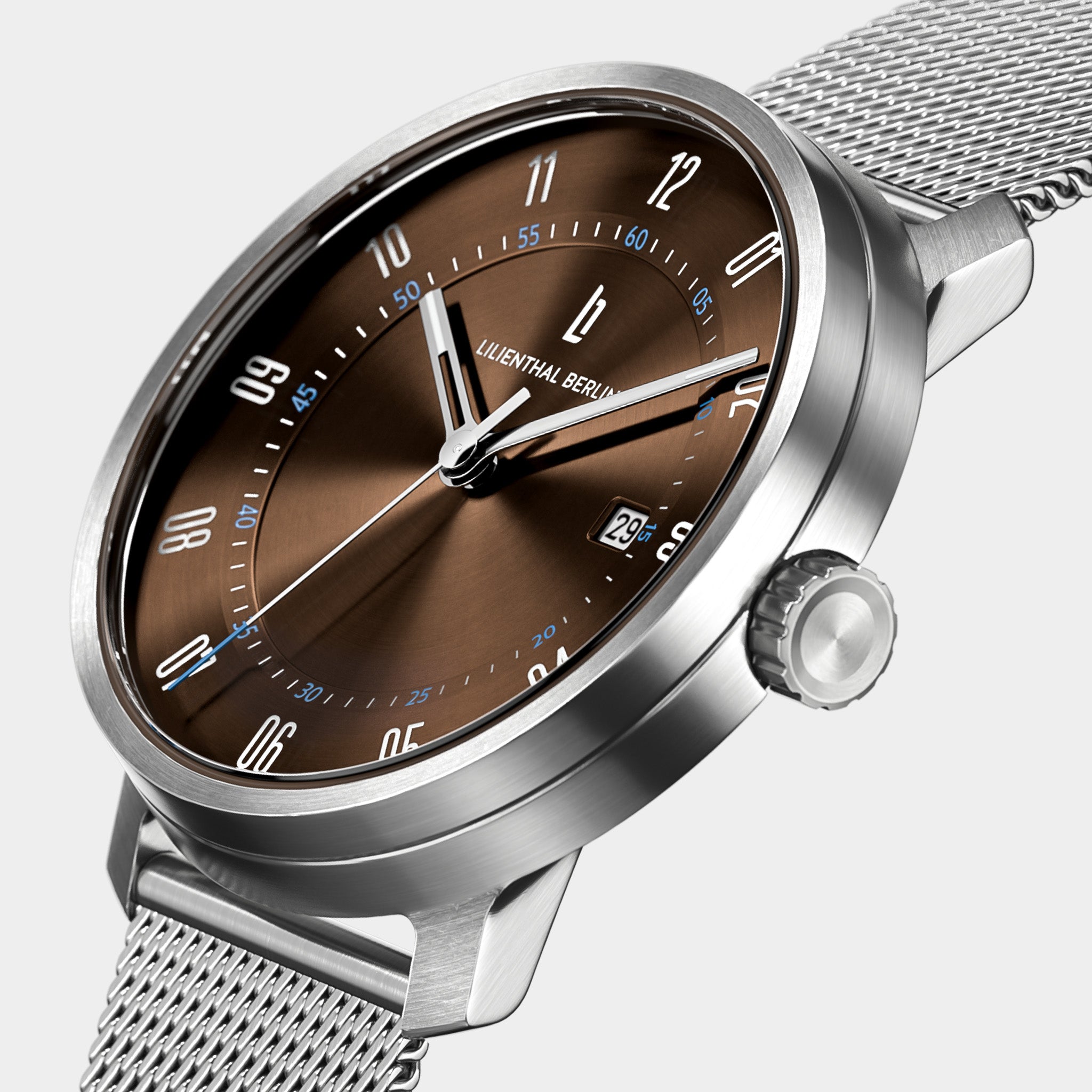 lilienthal-berlin-neolux-automatik-armbanduhr-silver-brown-42-mm image 2