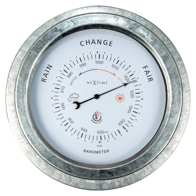 nextime-orchid-barometer-22-cm-metall-wetterfest-galvanisiert image 1