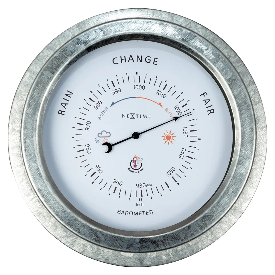 nextime-orchid-barometer-22-cm-metall-wetterfest-galvanisiert image 1